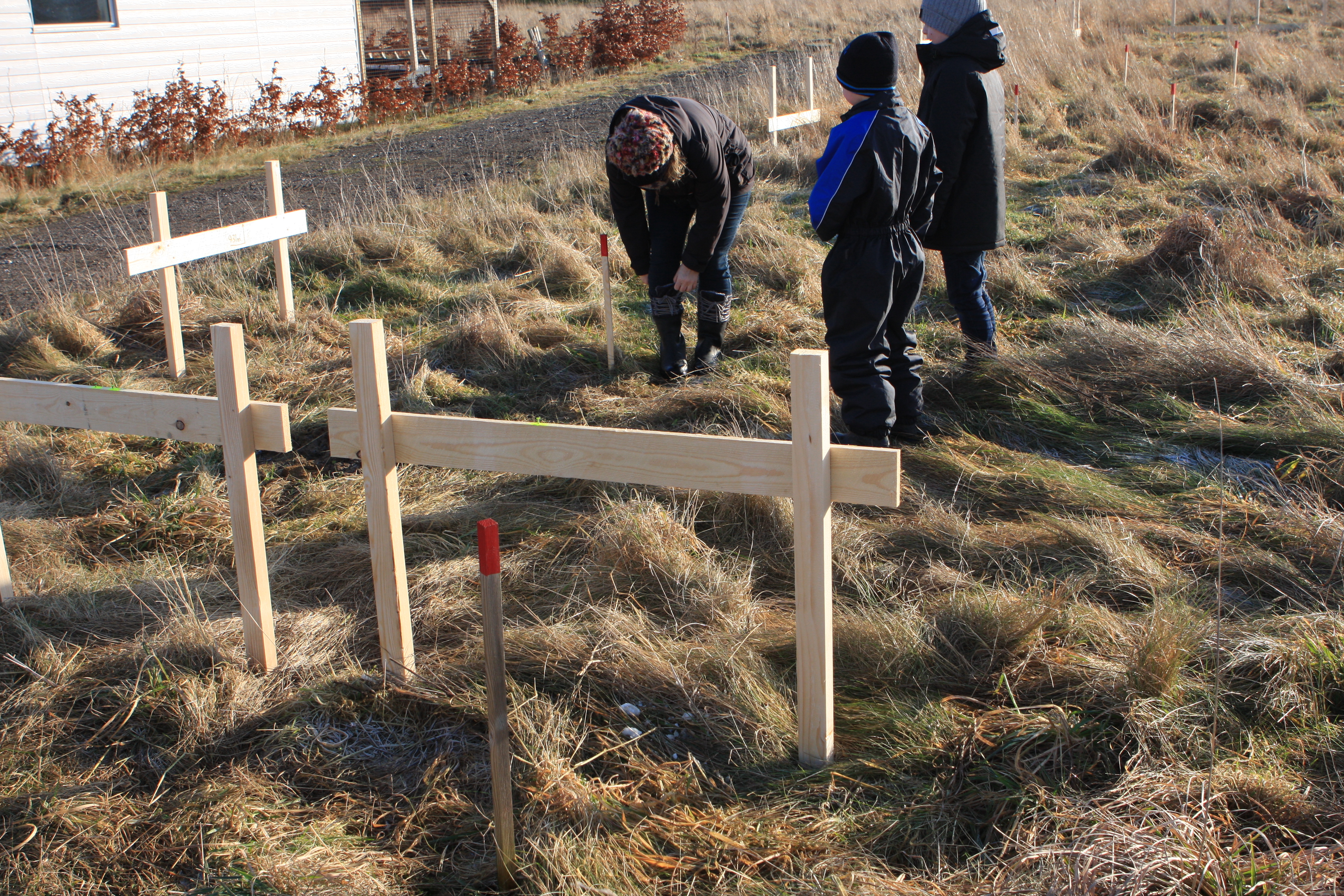 Afsætningen af huset inspiceres Afsætningen af huset inspiceres